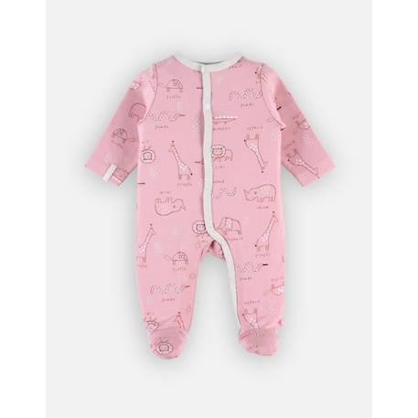 Bébé-Pyjama 1 pièce imprimé animaux de la savane