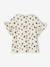 Tee-shirt en côtes imprimé fleurs fille beige+blanc imprimé 5 - vertbaudet enfant 