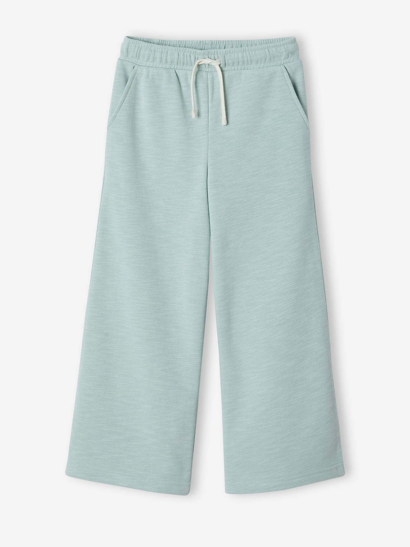 Jogging large fille vert d'eau