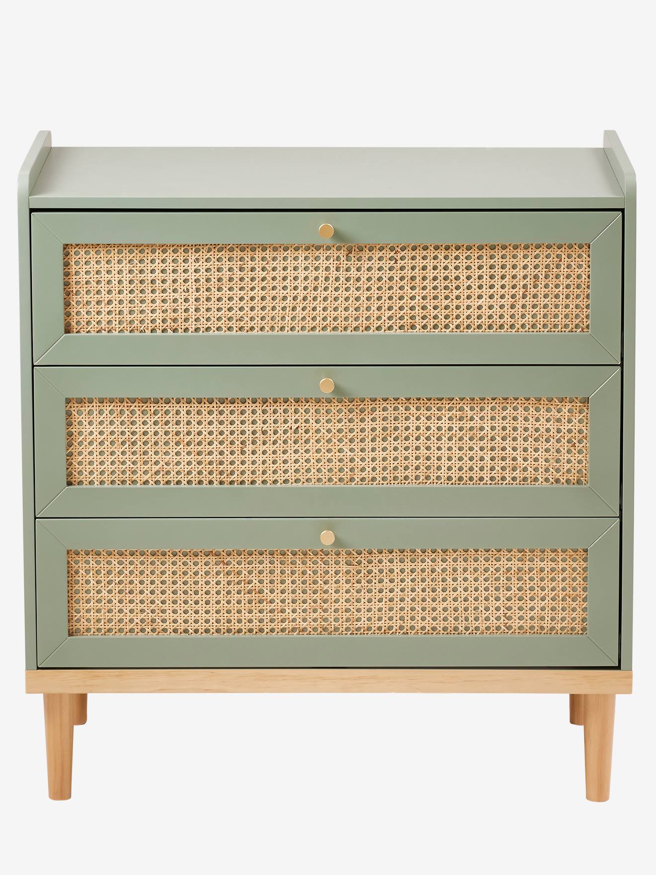 Commode en cannage POÉSIE vert (Vertbaudet) - Image 3