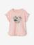 Tee-shirt volanté motif à sequins fille rose pâle+vert+vert d'eau+vieux rose 1 - vertbaudet enfant 