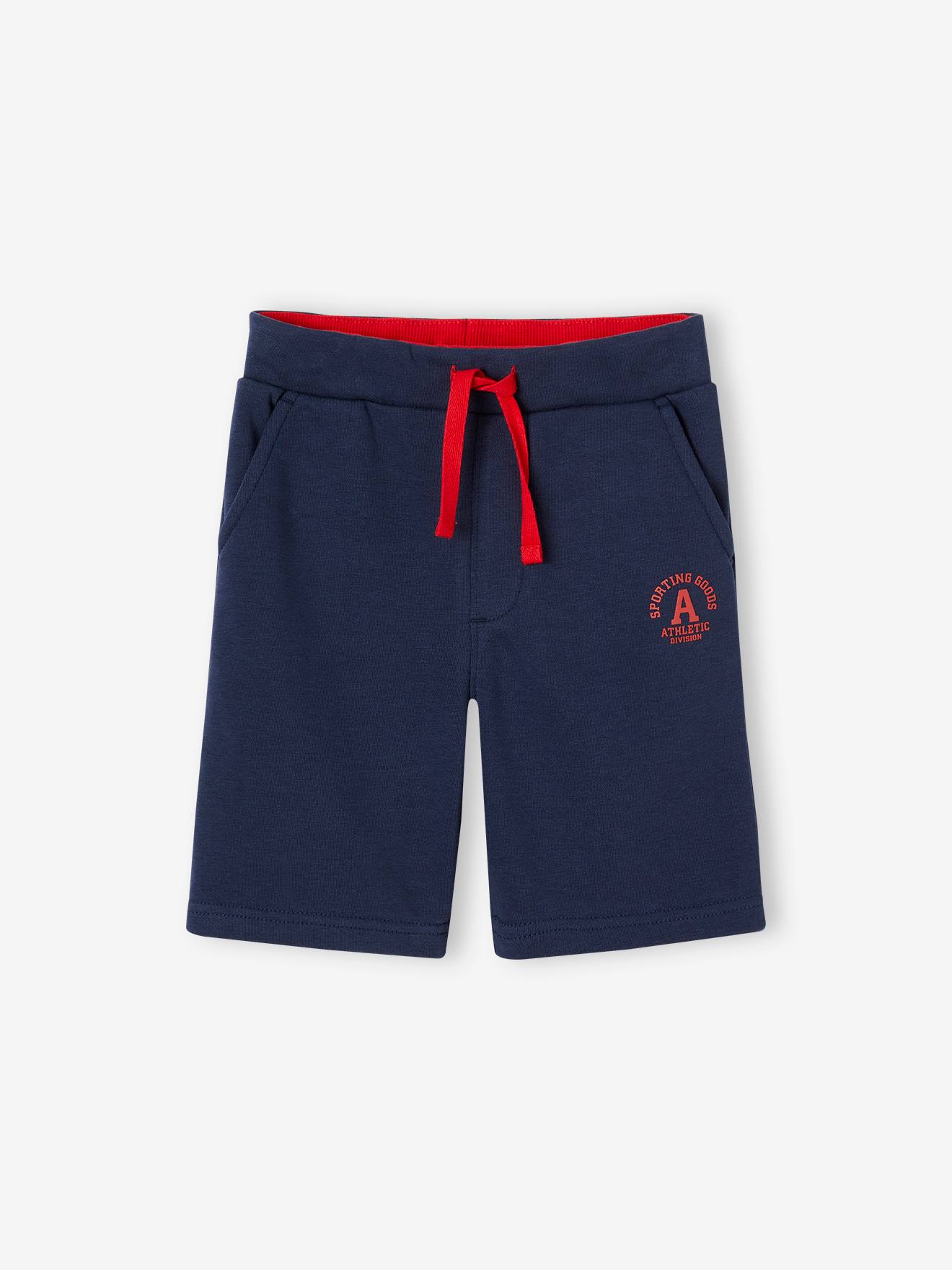Bermuda sport en molleton garçon marine