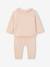 Ensemble en tricot pull à collerette et pantalon bébé rose nude 6 - vertbaudet enfant 