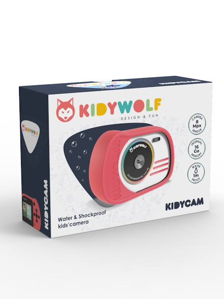 Appareil photo Kidycam - KIDYWOLF bleu+orange+rose 16 - vertbaudet enfant 
