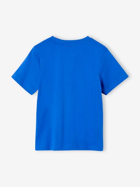 T-shirt imprimé Basics garçon manches courtes blanc+BLEU AQUA+bleu nuit+bleu roi+jaune+menthe+vert sauge 13 - vertbaudet enfant 