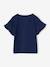 Tee-shirt rayé avec coeur en sequins fille écru rayé+marine+rayé bleu 11 - vertbaudet enfant 