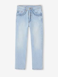 -Jean fille droit MorphologiK tour de hanches Fin