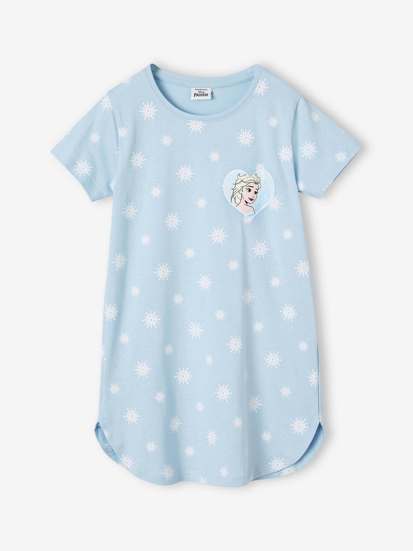 Chemise de nuit Disney® La reine des neiges bleu ciel