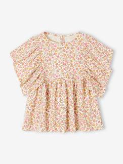 -Tee-shirt blouse fille