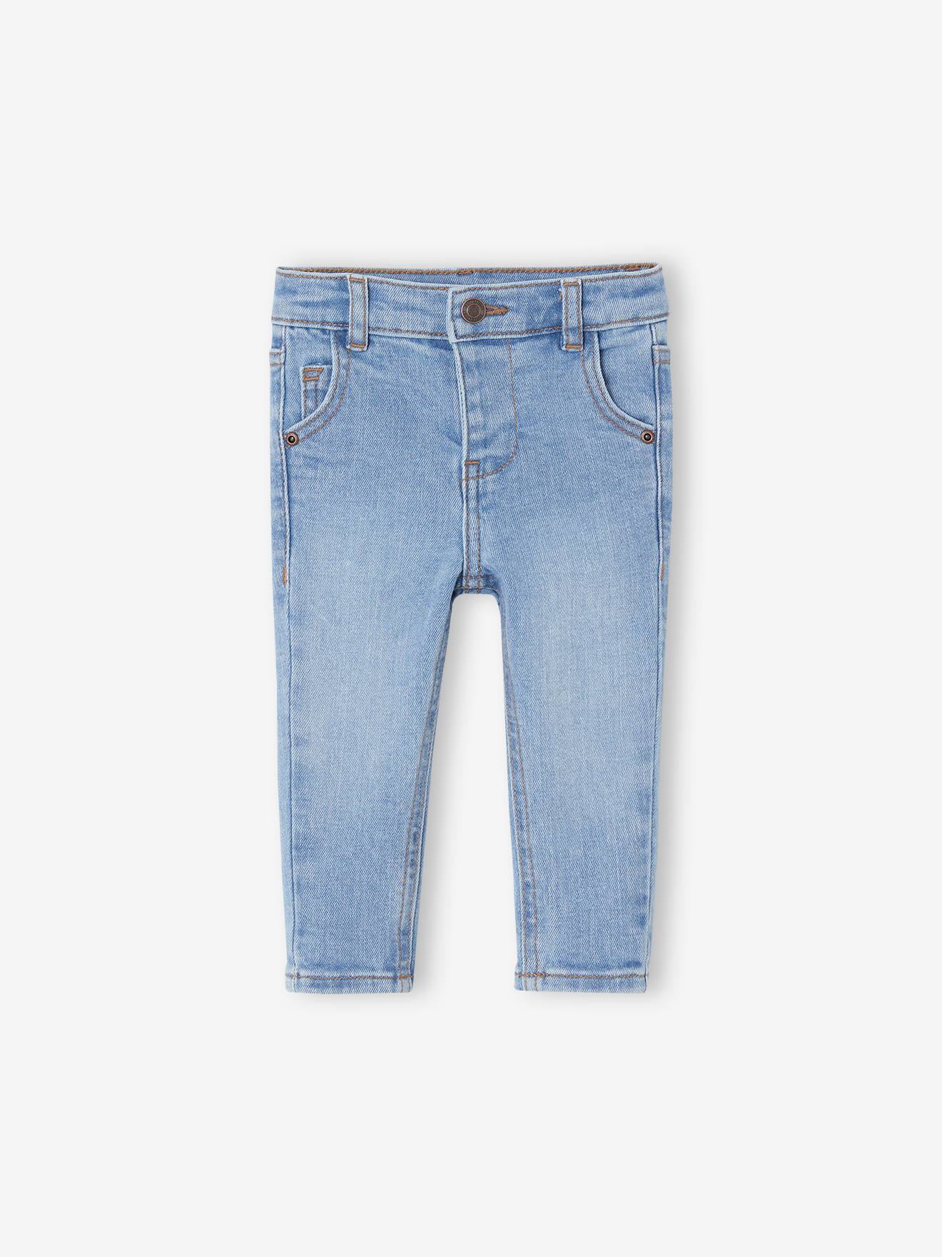 Jean bébé coupe droite denim bleached