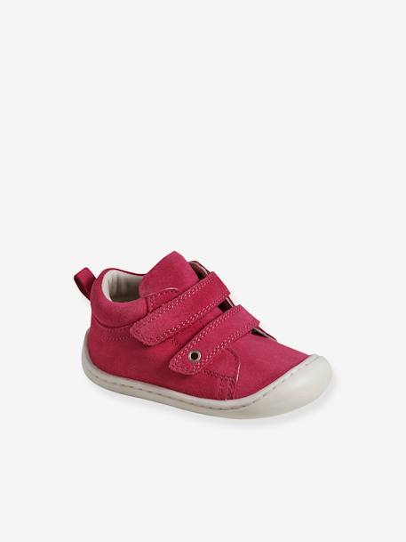 Chaussures premiers pas bébé scratchs bordeaux+fuchsia+jaune pâle+marine+or+rose 6 - vertbaudet enfant 