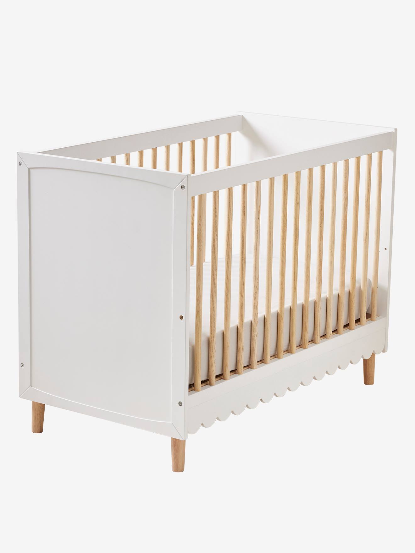 Lit bébé évolutif LIGNE FESTON blanc
