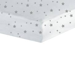 -Drap housse bébé TROIS KILOS SEPT - 60x120 cm - motif étoiles en jersey 100% coton