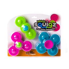 Jouet-Jouet de dentition Whirly Squigz - TOMY - Lot de 3 - Silicone de qualité alimentaire - Sans BPA