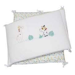 Linge de maison et décoration-Linge de lit bébé-Tour de lit-Tour de lit - TROIS KILOS SEPT - Vert - 40x180 cm - 100% polyester