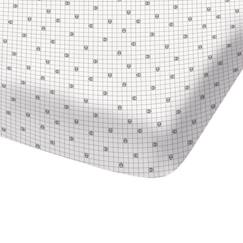 Linge de maison et décoration-Linge de lit enfant-Drap-housse imprimé 100% coton, SPIDERMAN HERO. Taille : 90x190 cm