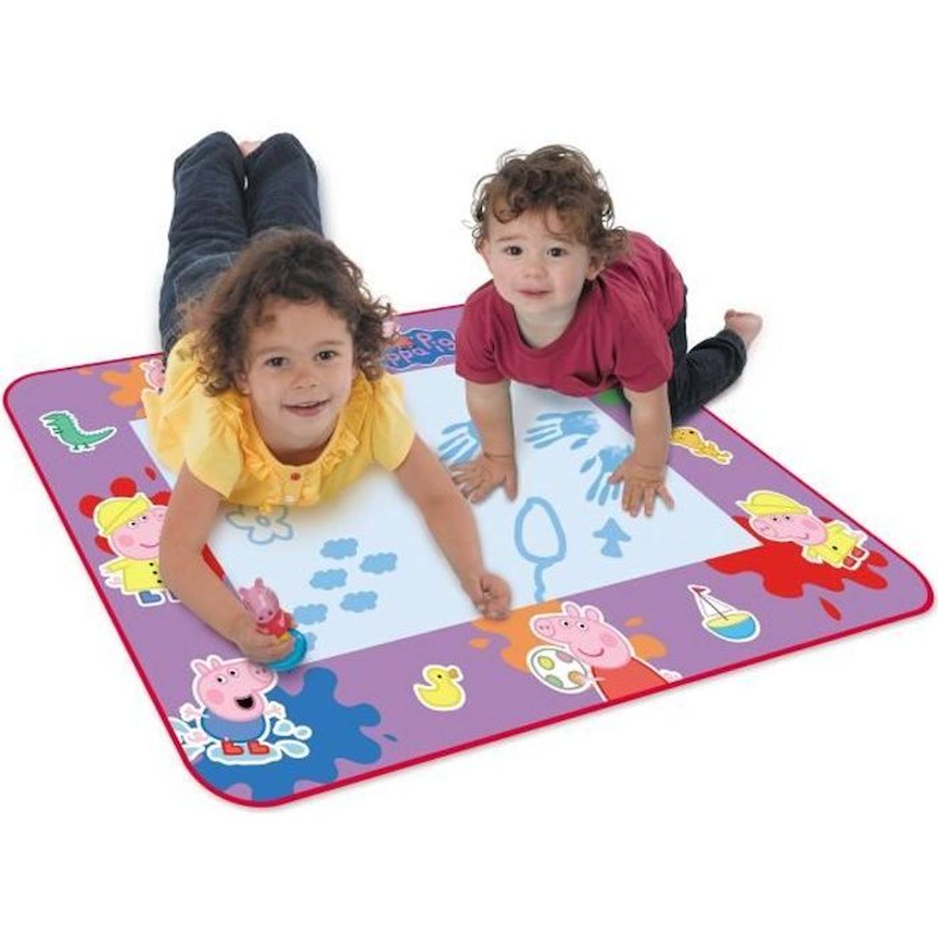 Tapis Aquadoodle Peppa Pig - Marque TOMY - Licence Peppa Pig - Pour Enfant  Fille - Multicolore rose - Tomy