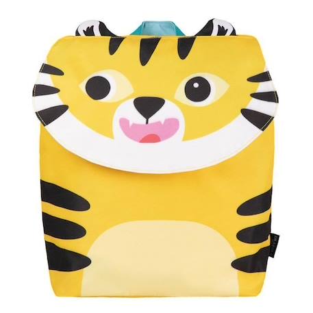 Sac à dos enfant - Draeger Paris - Grand format - Tigre jaune - Polyester recyclé  - vertbaudet enfant