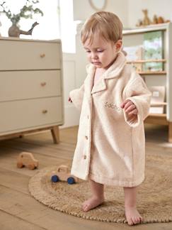 Peignoir Oversize bébé uni avec coton recyclé, personnalisable  - vertbaudet enfant