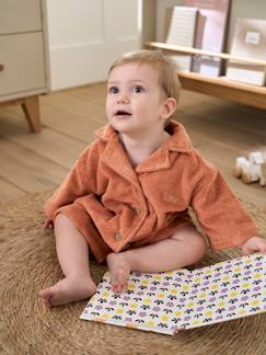 Peignoir Oversize bébé uni avec coton recyclé, personnalisable  - vertbaudet enfant