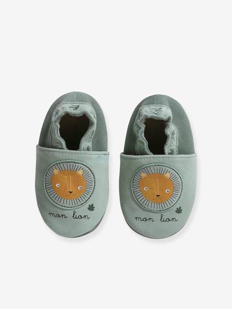 Chaussons Bébé Zippés Vertbaudet - Textile Moutonné Doux - Fabriqués En France - Semelle Antidérapante - Pour Pieds Au Chaud à La Maison