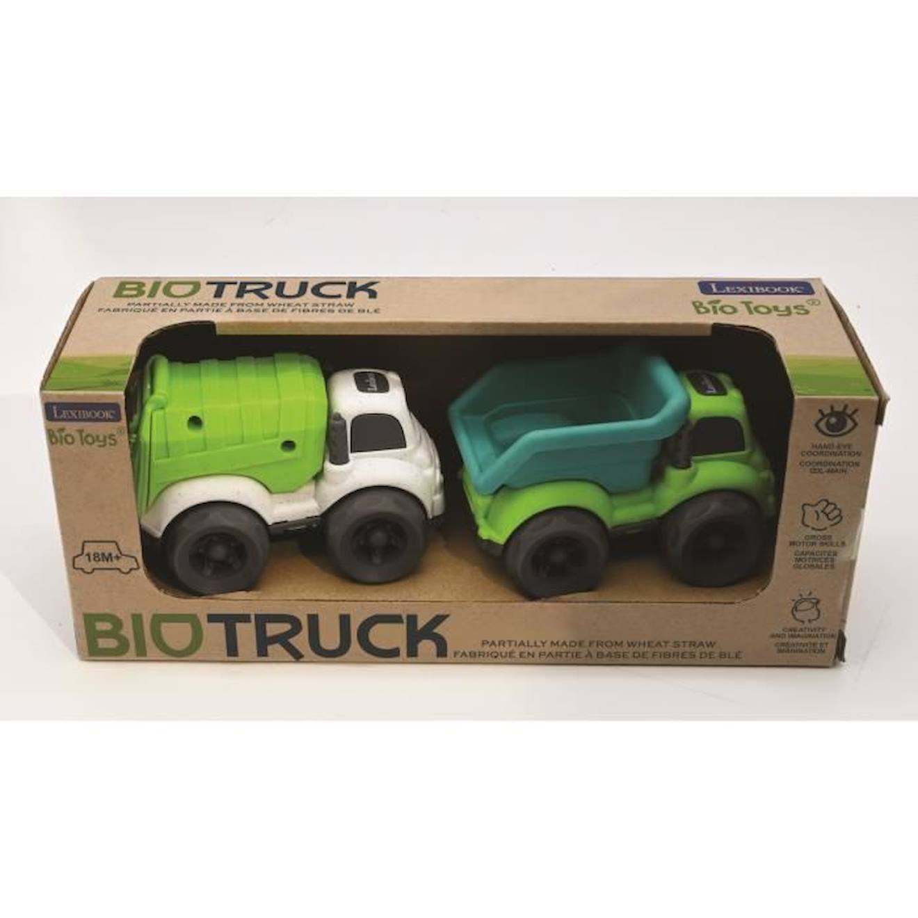 Petites Voitures - Pack De 2 Camions - Lexibook - Vert - Pour Bébé À Partir De 18 Mois Vert
