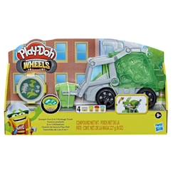 Camion poubelle Play-Doh Wheels - Play-Doh - Avec pâte à imitation ordures et 3 pots de pâte à modeler  - vertbaudet enfant