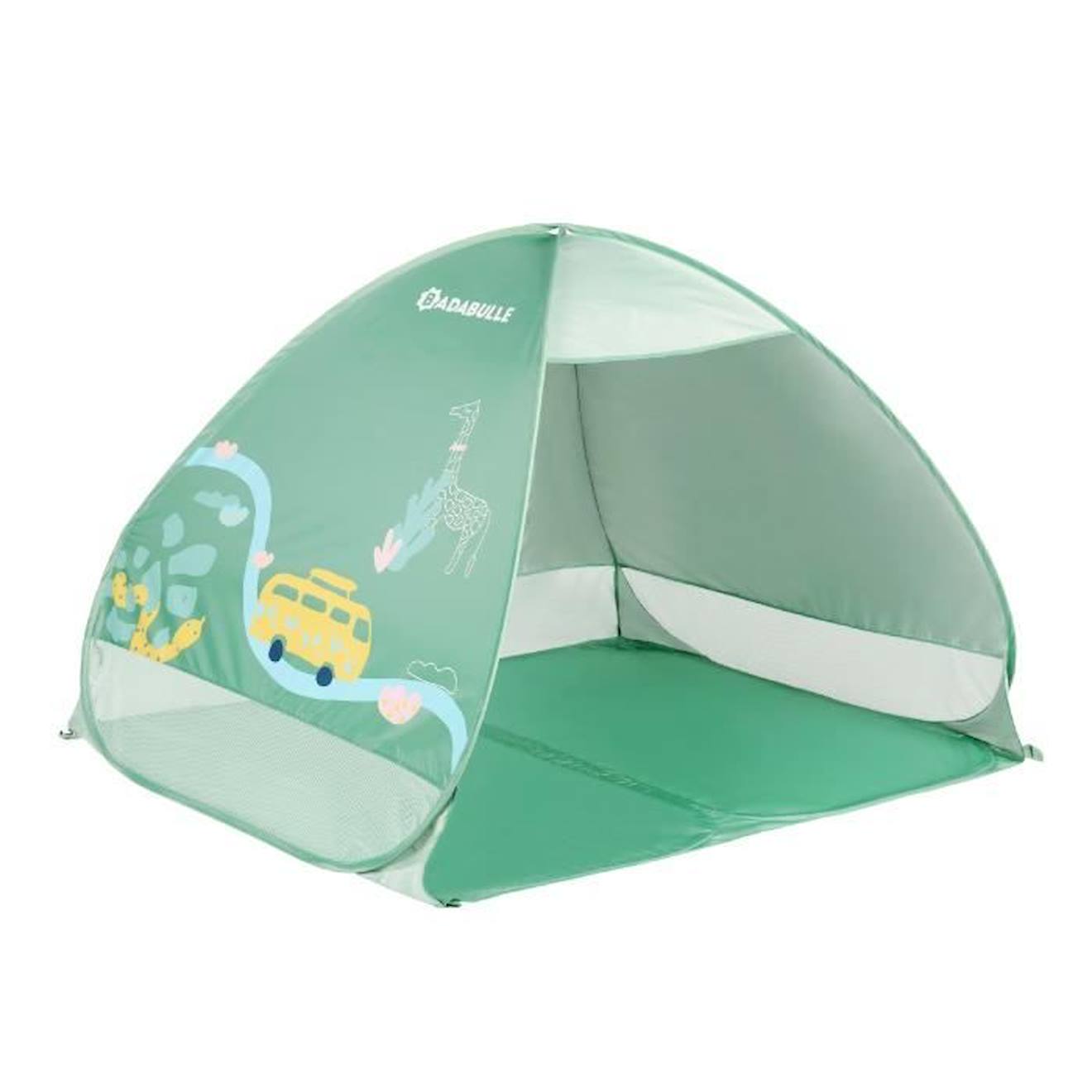 Badabulle Tente Anti-uv Bébé, Grande Tente De Plage, Haute Protection Solaire Fps 50+, Système Pop-u