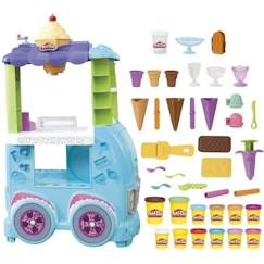 Play-Doh - Camion de glace géant - 27 accessoires - Sons réalistes  - vertbaudet enfant