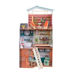 KidKraft - Maison de poupées Marlow en bois avec 14 accessoires inclus, son et lumière  - vertbaudet enfant