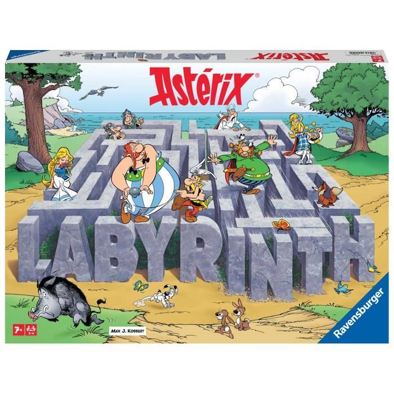 Ravensburger - Labyrinthe Astérix - Jeu De Plateau Enfant Et Famille - Dès 7 Ans Blanc