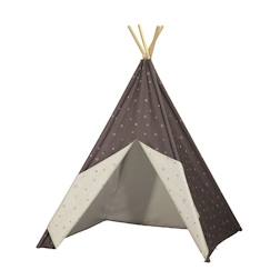 Jouet-Tipi en toile en coton gris - SAUTHON - NEW LAZARE - Mixte - 160x110x110 - Bébé