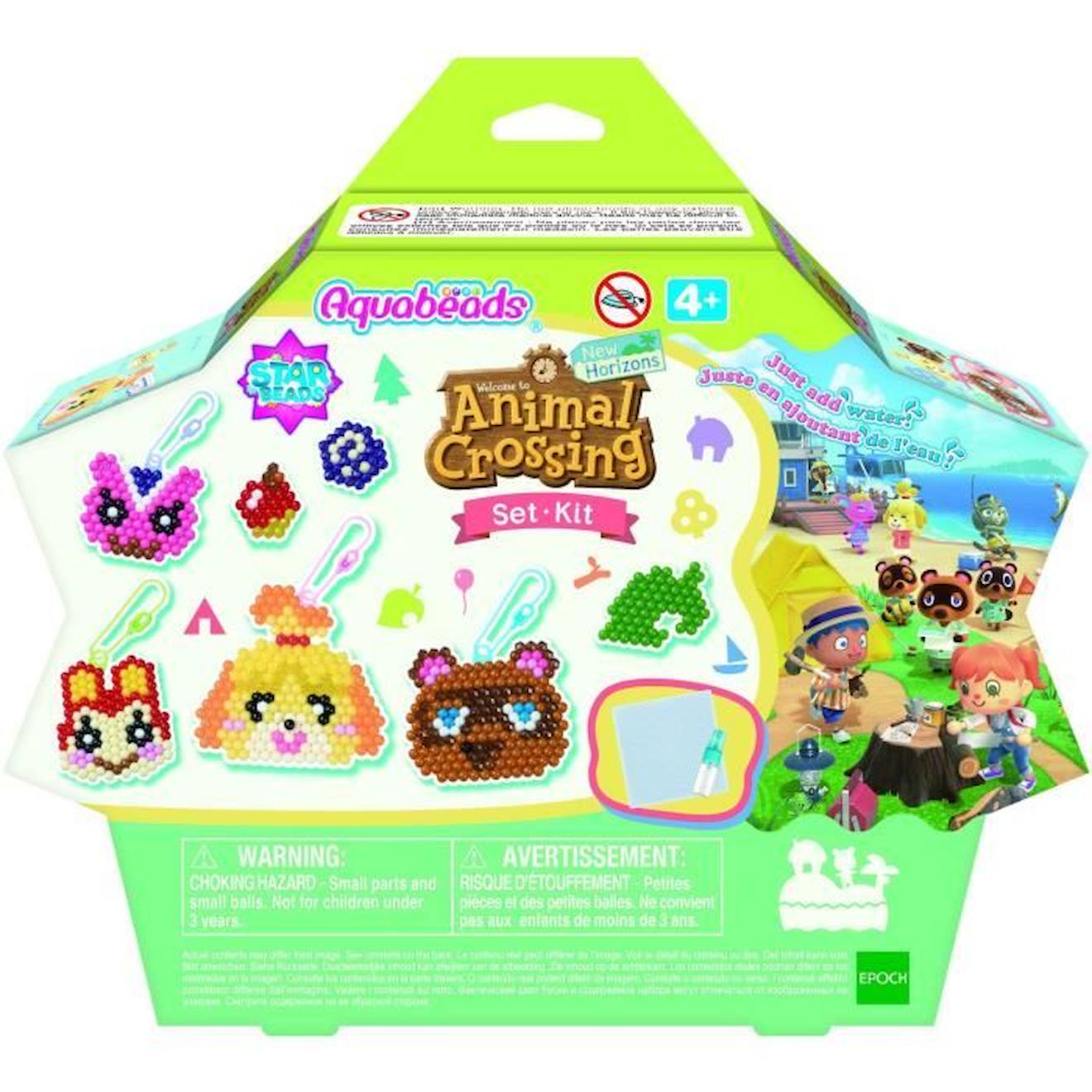 Kit De Perles À Repasser - Aquabeads - Animal Crossing: New Horizons - 31832 Rose
