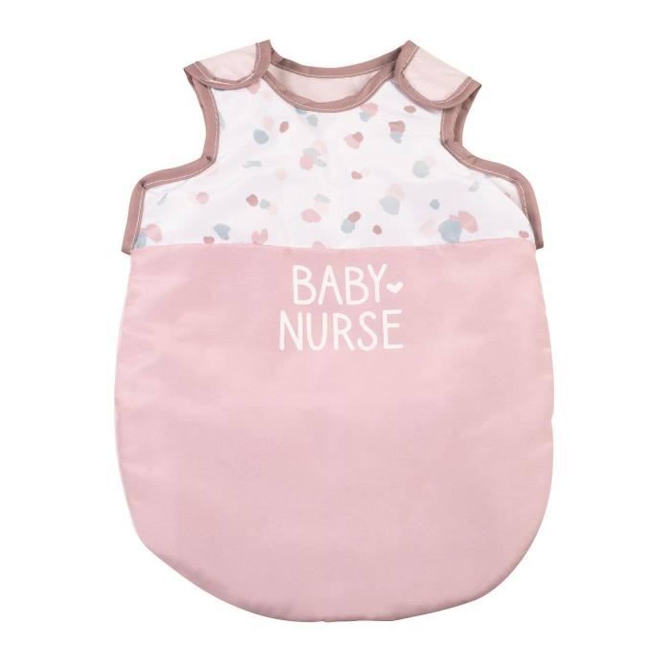 Smoby - Baby Nurse Turbulette Pour Poupons Jusqu'à 42cm - Porte-bébé En Tissu Réglable Rose