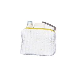 Puériculture-Trousse de toilette - Babyfan - Blanc - Coton Bio - Souple - Zippée