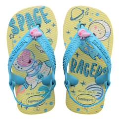 Chaussures-Chaussures fille 23-38-Tong Enfant Havaianas - N Baby Peppa Pig - Beige - À élastique - Confort exceptionnel