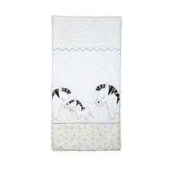 Linge de maison et décoration-Linge de lit bébé-Couverture, édredon-Edredon lit bébé en coton - SAUTHON - Pluche et Pompon - Blanc - Mixte - 120x60 cm