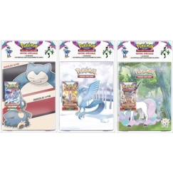Jouet-Jeux de société-Portfolio Pokémon - Pack de 180 cartes + Booster EV02 - ASMODEE