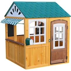 Jouet-KidKraft - Maisonnette d'extérieur pour enfant Garden View en bois - Montage facile EZ Kraft™