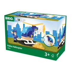 Hélicoptère des Pompiers BRIO World - Circuit de train en bois aimanté -  Rouge et Jaune - Mixte dès 3 ans rouge - Brio