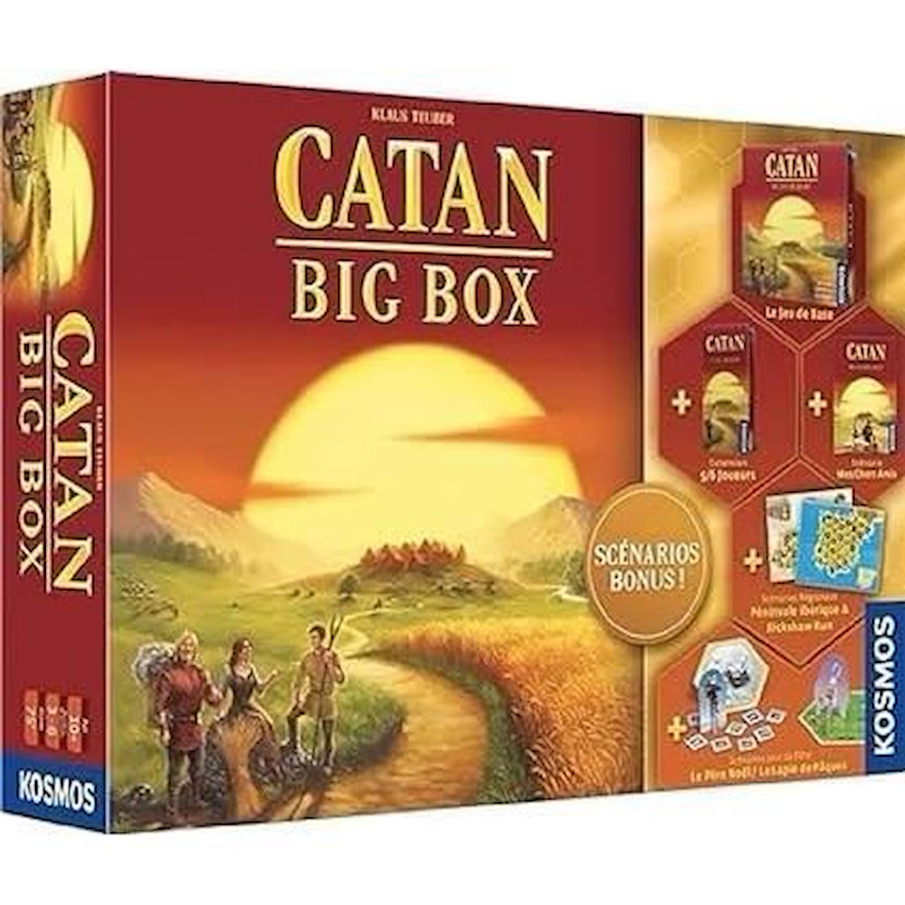 Kosmos Catan : Big Box Unbox Now Jeu De Société À Partir De 10 Ans 3 À 4 Joueurs 75 Minutes Marron