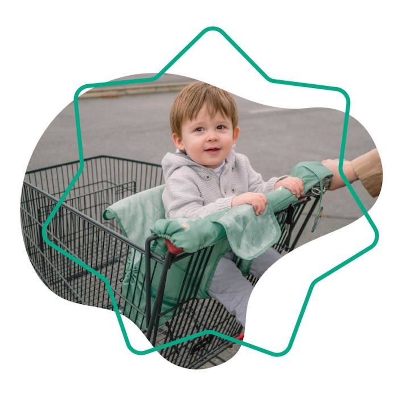Protège chariot pour bébé, 2 en 1 Housse de protection pour siège de chariot  et chaise