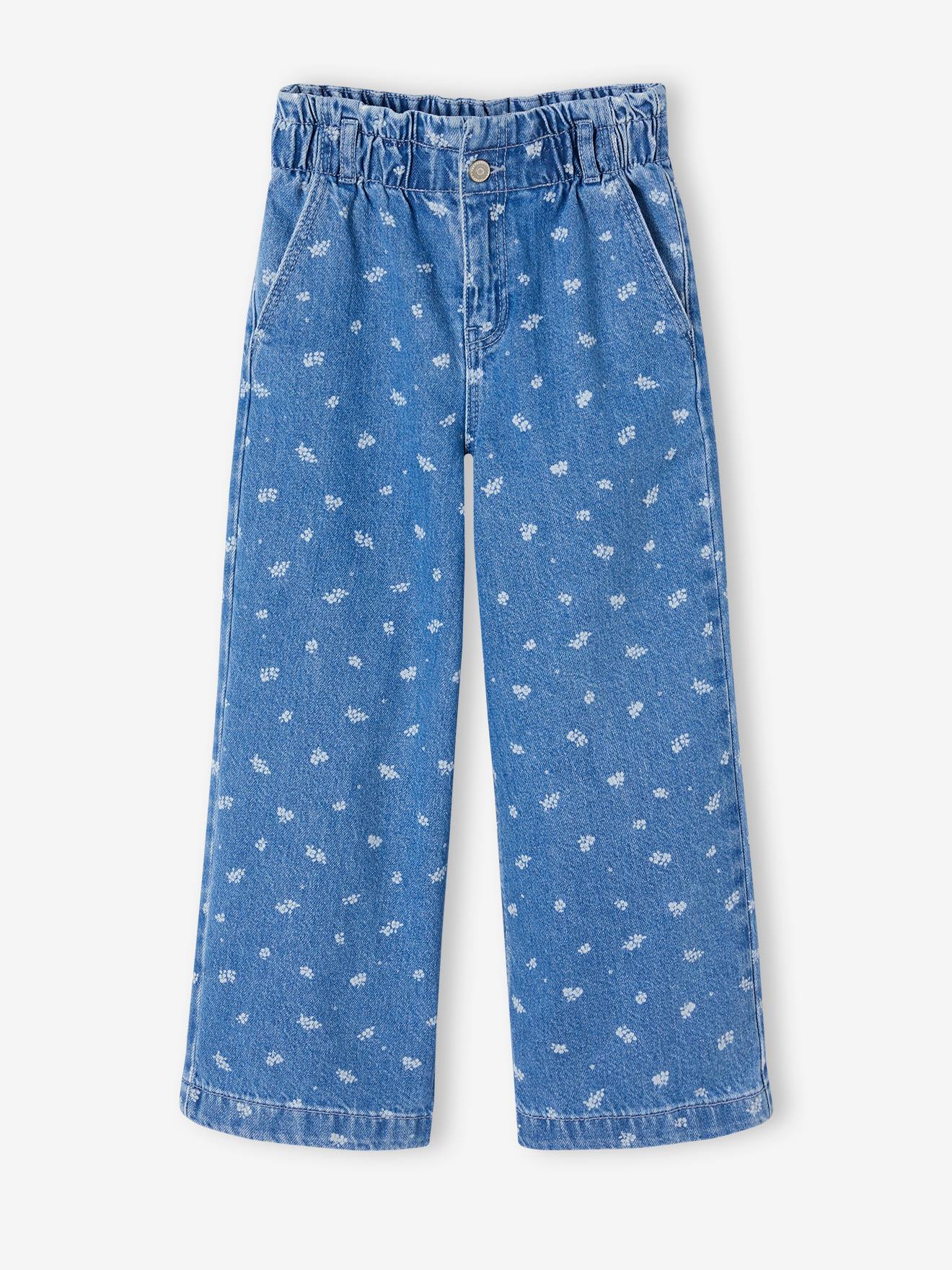 Jean large motifs fantaisie fille stone