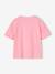 Tee-shirt uni Basics fille manches courtes rose bonbon+turquoise+vert amande 3 - vertbaudet enfant 