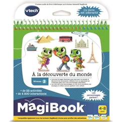 Jouet-Livres-Livres sonores-Livre éducatif interactif Magibook VTECH - A la Découverte du Monde