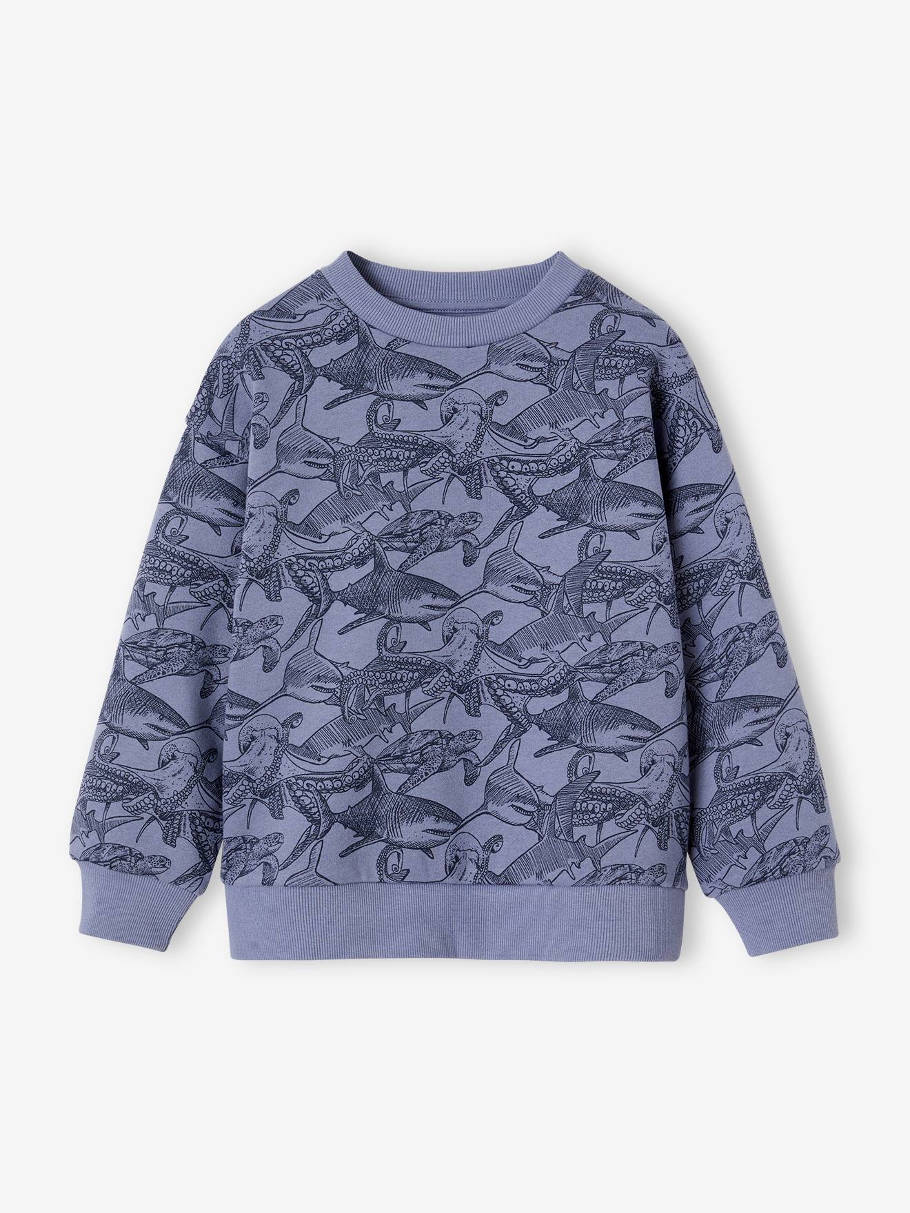 Sweat Garçon Nutmeg - Coton Bleu - 8-9 Ans - Manches Longues - Très Bon état