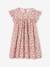Robe fille imprimée fille manches à volants blanc imprimé+rose pâle+vert émeraude 7 - vertbaudet enfant 