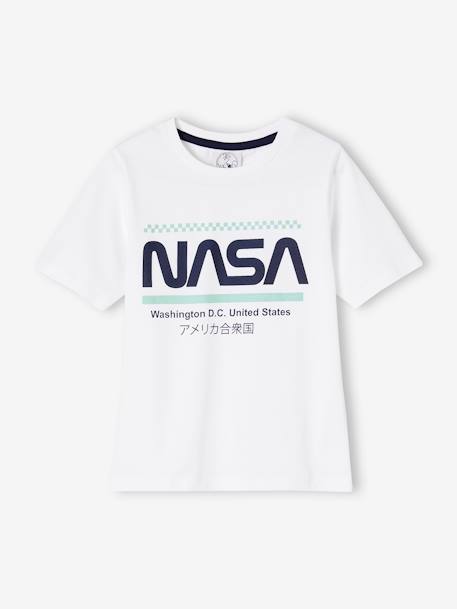 Pyjashort bicolore garçon NASA® Blanc/marine 2 - vertbaudet enfant 