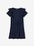 Robe avec volants en broderie anglaise fille marine 1 - vertbaudet enfant 