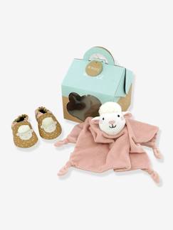 Chaussures-Coffret de naissance chaussons + doudou ©